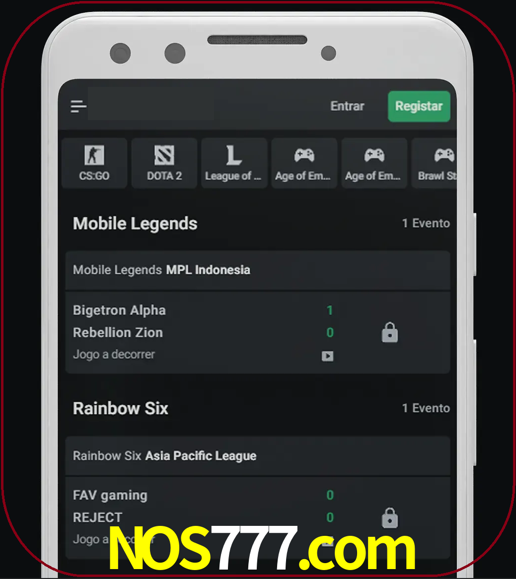 Esportes permitem apostar nos maiores torneios.